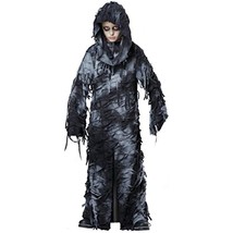 California Costumes -  Deluxe Ghoul Robe Costume - Medium - Black/Gray - £25.75 GBP