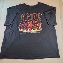 AC/DC Tour Shirt 4XL For Those About to Rock 81-82 Graphic Tee Black - $42.18 CAD