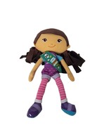 Girl Scouts Friendship Doll Plush Brown Yarn Hair Green Sash Badges Yott... - £17.96 GBP