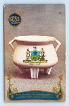 Ancient Welsh Bronze Crochon AD 100 W H Goss Collection UNP DB Postcard H17 - $4.42