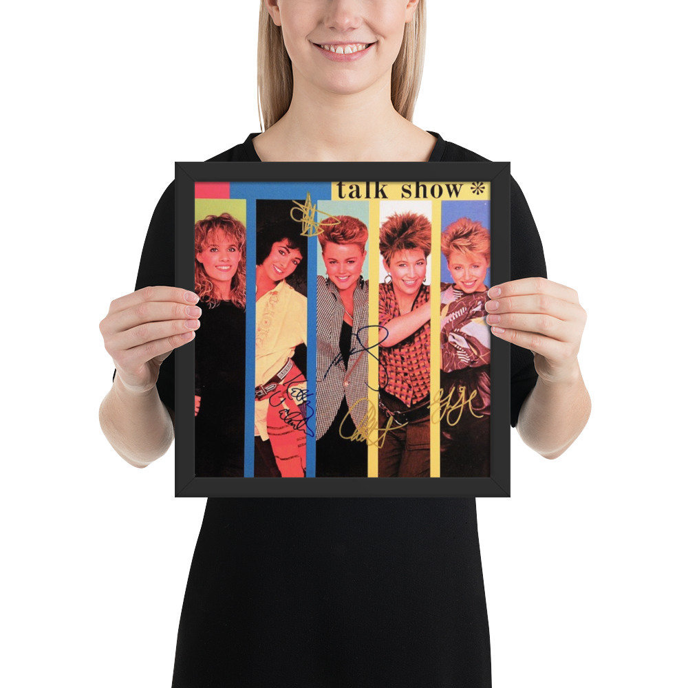 The Go- Go&#39;s Framed Talk Show REPRINT signed album - $49.00