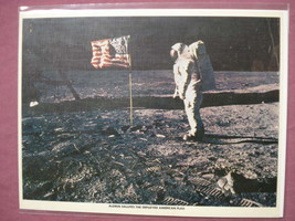 Color Print Apollo 11 Buzz Aldrin on the Moon - $7.99