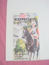 AAA Cunard Ocean Liner 1959 Europe Travel Brochure - £7.97 GBP