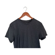 EVERLANE UNIFORM Crewneck Tee Cotton T-Shirt Charcoal Gray Black Size Med - $10.88