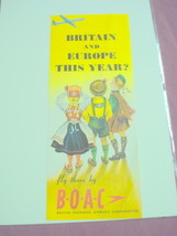 BOAC 1958 Travel Brochure British Overseas Airways - £7.98 GBP