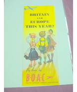 BOAC 1958 Travel Brochure British Overseas Airways - £7.97 GBP