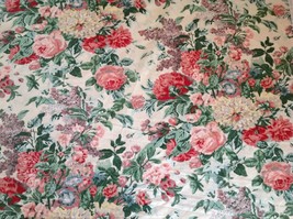 Ramm Floral Fabric WALLINGTON Designer Upholstery Drapery England 1992 4 Yards - £96.03 GBP