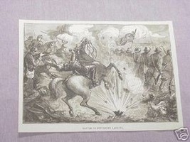 1886 Civil War Illustrated Page Pittsburg Landing - $7.99