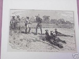 1889 Africa Illustrated Page Arguing With A Chief - £6.29 GBP