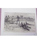 1889 Africa Illustrated Page Arguing With A Chief - £6.29 GBP
