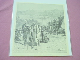 1889 Africa Illustrated Page Border of Atlas Mountains - £6.25 GBP