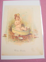 1890&#39;s llustrated Children&#39;s Page The Bath - £6.37 GBP