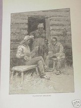 1894 Civil War Illustrated Page Plantation Melodies - $7.99