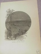 1894 Civil War Illustrated Page Sentry on the Potomac - $7.99