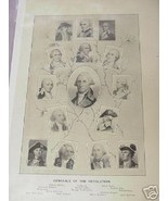 1894 Illustrated Page-The American Revolution Generals - £6.29 GBP