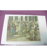 1899 Illustrated Bible Page Testing of the Suitors - £6.29 GBP