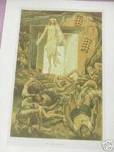 1899 Illustrated Bible Page The Resurrection - £6.28 GBP