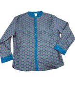 Disney Marvel Black Panther Wakanda Long Sleeve Button Up Blue Purple Me... - $40.41 CAD