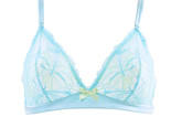 L&#39;AGENT BY AGENT PROVOCATEUR Womens Bra Lovely Sheer Floral Blue Size 32B - $29.09