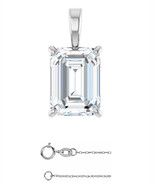 Emerald Natural Mined Diamond Pendant 14k gold (1.02 Ct H VVS1 Clarity) GIA - $5,287.53 CAD