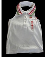 NWT Gymboree Cherry Baby White Halter Polo Top Size 7 - £9.87 GBP