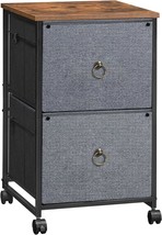 For A4/Letter-Sized Files, The Hoobro 2-Drawer Mobile File Cabinet, Vert... - £47.74 GBP
