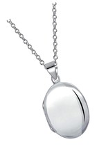 Simple Plain Dome Oval Circle Traditional Keepsake Engrave - $109.95