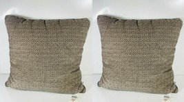 LOT OF 2 Studio Chic Home Throw Pillow 20&quot; x 20&quot; - GRAY - £31.55 GBP