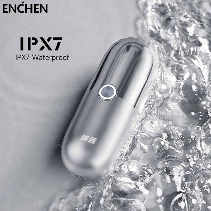 Haver for men ipx7 waterproof portable electric shaver rechargeable cordless face beard thumb200