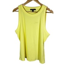 INC International Concepts Ribbed Crewneck Top Color Yellow Size X-Large - £14.51 GBP
