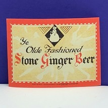 Label soda pop ephemera advertising vintage sign Stone ginger beer ye olde uk 2 - £7.85 GBP