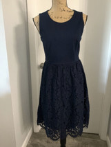 Catherine Catherine Malandrino Navy Blue Lace Dress New With Tags Size S... - £52.81 GBP