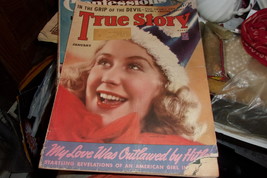 vintage &quot;True Story&quot; magazine Vol. 39 No. 6 from January 1939 - £15.98 GBP