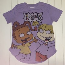 Nickelodeon Rugrats Shirt Junior L  Angelica Pickles Susie Carmichael Purple - $10.28