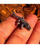Excellent crafted Charm Alligator Pendant Crocodile - Sterling Silver - £25.16 GBP