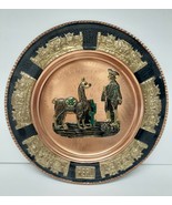 Vintage Peruvian Peru Copper Metal Wall Hanging Plate Artisan Made Art 1... - £54.65 GBP
