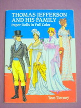 Thomas Jefferson And His Family Paper Dolls 1992 - £10.26 GBP