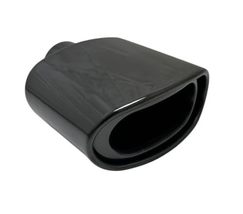 Exhaust Tip 2.25&quot; Inlet 5.50 X 3.00&quot; High 7.00&quot; Double Wall Rolled Oval ... - £55.10 GBP