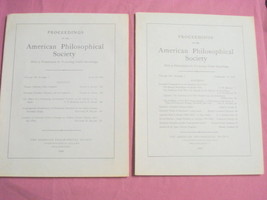 1962 &amp; 1964 Proceedings American Philosophical Society - £11.78 GBP