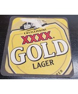 Castlemaine XXXX Gold Lager drink coaster - Good as Gold - £3.73 GBP