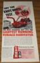 1952 Vintage Paper Ad Case Tractor Pulls Forage Harvester - £8.73 GBP