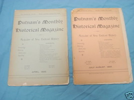 Two 1895 Issues Putnam&#39;s Monthly Historical Magazine - £15.98 GBP