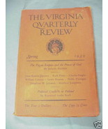 The Virginia Quarterly Review Spring, 1939 - $27.34 CAD
