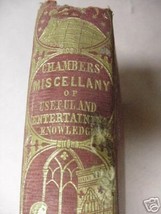 Chambers&#39; Miscellaney Vol. 3 William Chambers - £10.21 GBP