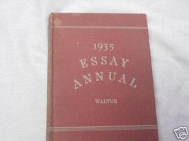 1935 Essay Annual HC Erich A. Walter - £10.32 GBP