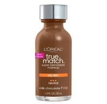 L&#39;Oreal Paris True Match Super-Blendable Foundation Makeup, Oil Free, N10 - £1.53 GBP