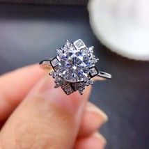 Beautiful 4CT Lab Created VVS1 Diamond Cocktail Engagement 14K White Gold Over - £73.67 GBP