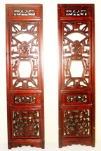 Antique Chinese Screen Panels (2843)(Pair); Cunninghamia Wood, Circa 1800-1849 - £456.29 GBP