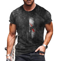 Fashion Graphic Design Knight 3D Print T-shirt - £12.69 GBP