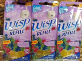 (3) Glade Wisp Scented Oil Refills Mountain Berry - $24.52